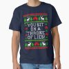 Frontier Goods You Sit On A Throne Of Lies – Elf Quote – Ugly Christmas Sweater Style Classic T-Shirt – Gifts for friends