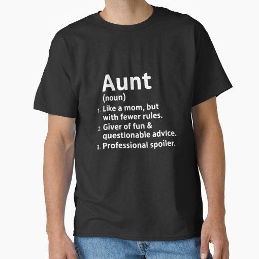 Frontier Goods Aunt For Women Funny Definition Niece Nephews Siblings Classic T-Shirt - Gifts for friends
