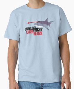 Frontier Goods Sharks with frickn laser beams Classic T-Shirt - Gifts for friends