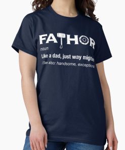 Frontier Goods Fathor - Definition White Text Classic T-Shirt - Gifts for friends