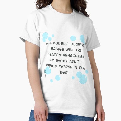 Frontier Goods Bubble Blowing Babies- Spongebob Movie Classic T-Shirt - Gifts for friends