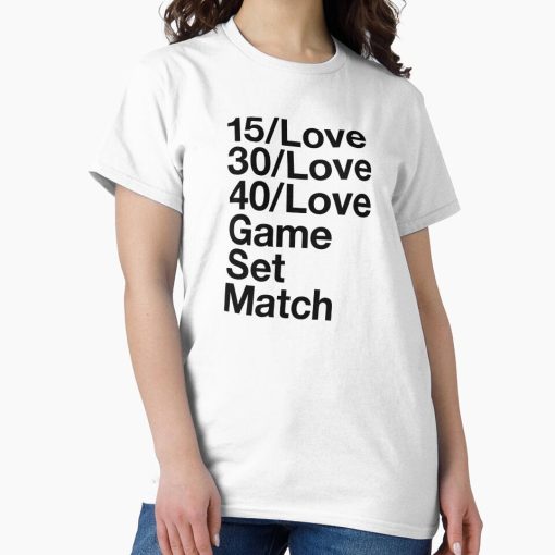 Frontier Goods Tennis Lover Points Classic T-Shirt - Gifts for friends