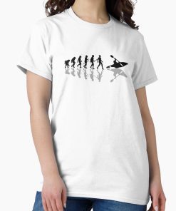 Frontier Goods Evolution of kayaking  Classic T-Shirt - Gifts for friends
