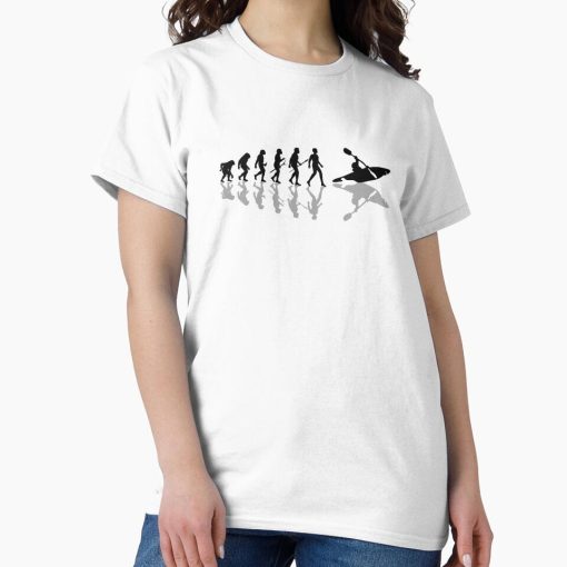 Frontier Goods Evolution of kayaking  Classic T-Shirt - Gifts for friends